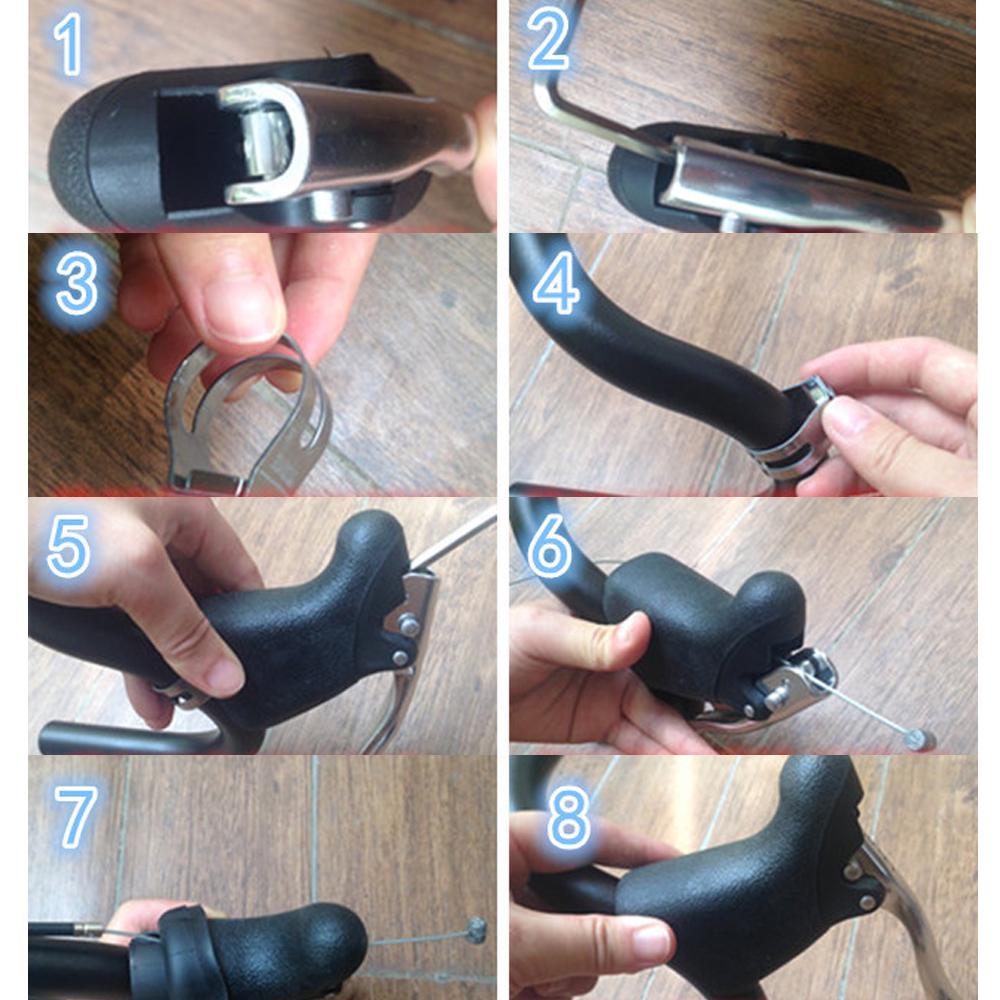 1 пара тормозных рычагов из алюминиевого сплава для шоссейного велосипеда, противоскользящая велосипедная тормозная ручка