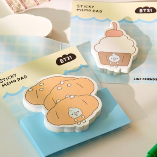 BT21 Липкий блокнот для заметок «Выпечка»