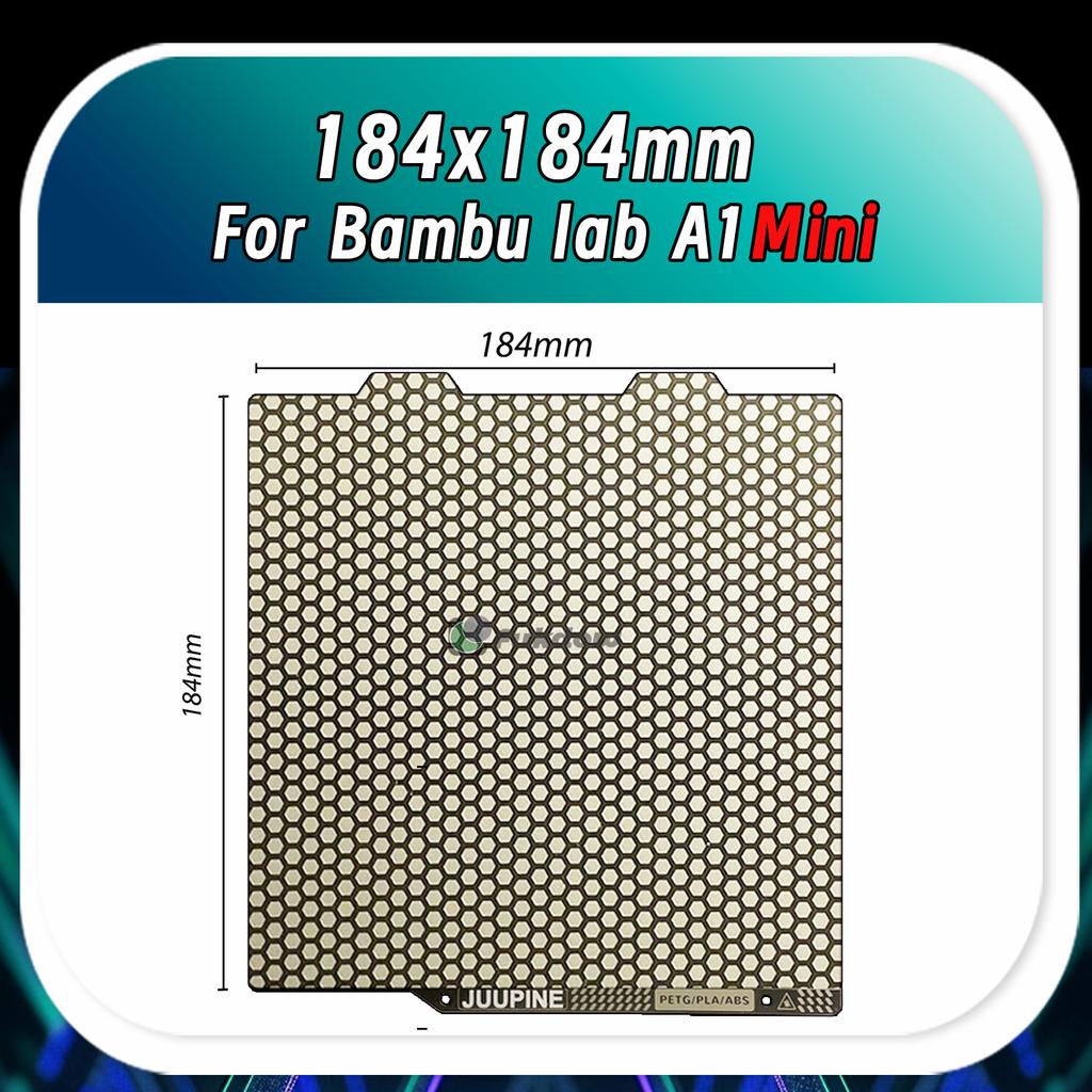 For Bambu Lab A1 Mini Build Plate Double Sided H1H PEY PEO PET PEI Bed Spring Steel Sheet Pei Sheet 184x184 for Bambulab A1 Mini