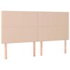 Maison Exclusive - Tête de lit à LED Cappuccino 200x5x118/128 cm Similicuir