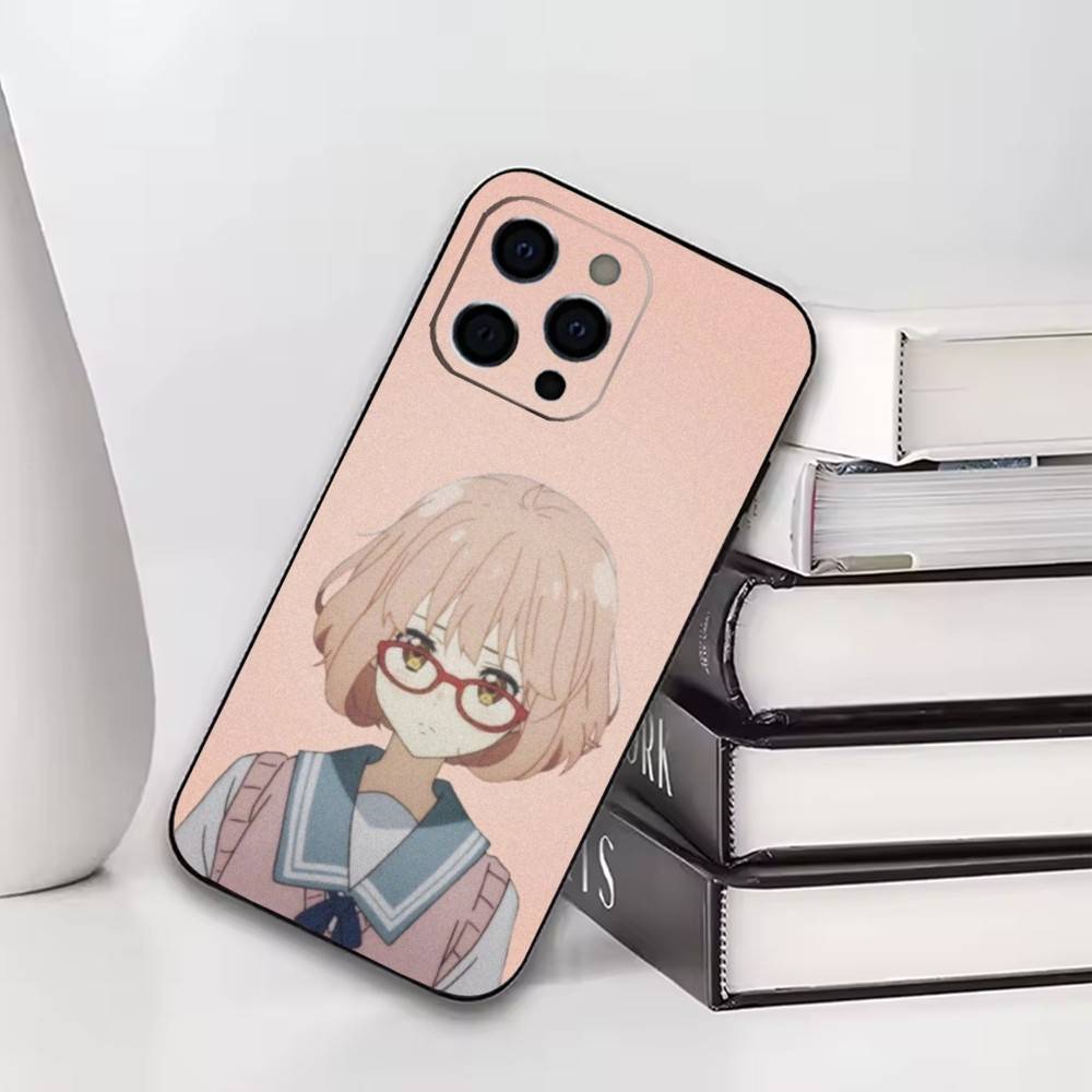 Мирай Курияма Чехол для телефона для iPhone 17, 16, 15, 14, 13, 12, 11 Plus, Pro Мягкий силиконовый черный чехол