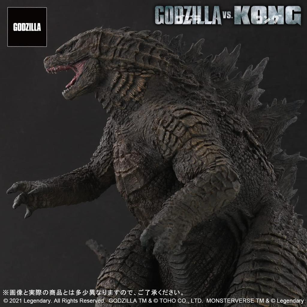 GARAGE TOY Toho Daikaiju Series ГОДЗИЛЛА ИЗ GODZILLA KONG 2021 Высота 260 мм Общая длина 390 мм Готовая фигурка из окрашенного ПВХ X-Plus VS. ок.