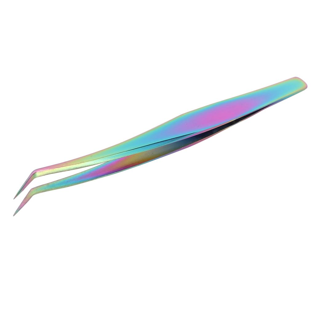 Пинцет для ресниц с изогнутым кончиком, пинцет для наращивания ресниц из нержавеющей стали, щипцы для наращивания ресниц