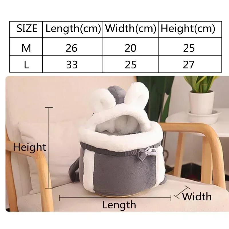 Сумка-переноска для домашних животных, кошек, собак, плюшевый рюкзак, для путешествий, прогулок, зимы, теплого гнезда, для котят, щенков, подвесной ящик, переноски