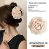 Caro 3D Rose Hair Claw Clip - 2024 High-End Floral Shark Clip for Women, Elegant Headwear