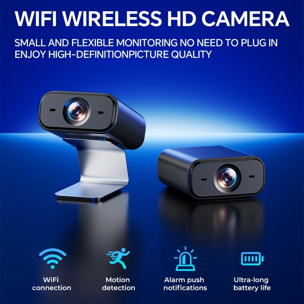Compact Wireless Mini Camera with USB Rechargeable Battery, Wi-Fi Connection, Infrared Night Vision, Motion Detection