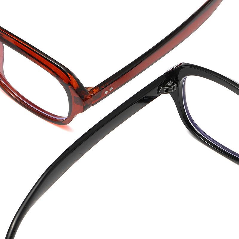 66016 Новые противосиние плоские зеркальные очки 2024 Овальные простые тонкие очки для макияжа Оправа Интернет знаменитости Уличные очки