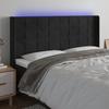 VidaXL LED Headboard Bedroom Furniture Double Bed Accessory Head of Bed Frame Interior Black 3124116