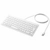 Elecom Keyboard Wired Pantograph Mini Keyboard White TK-FCP096WH