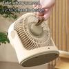 Quiet Office Fan Desktop Air Circulation Fan, 5 Speed Portable USB Desk with 1800mAh Battery Compact & Digital Display, Personal Cooling for