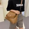 Women's Handbag Niche Design Solid Color Shoulder Bag Versatile Senior Sense of Large Capacity Crossbody Bag