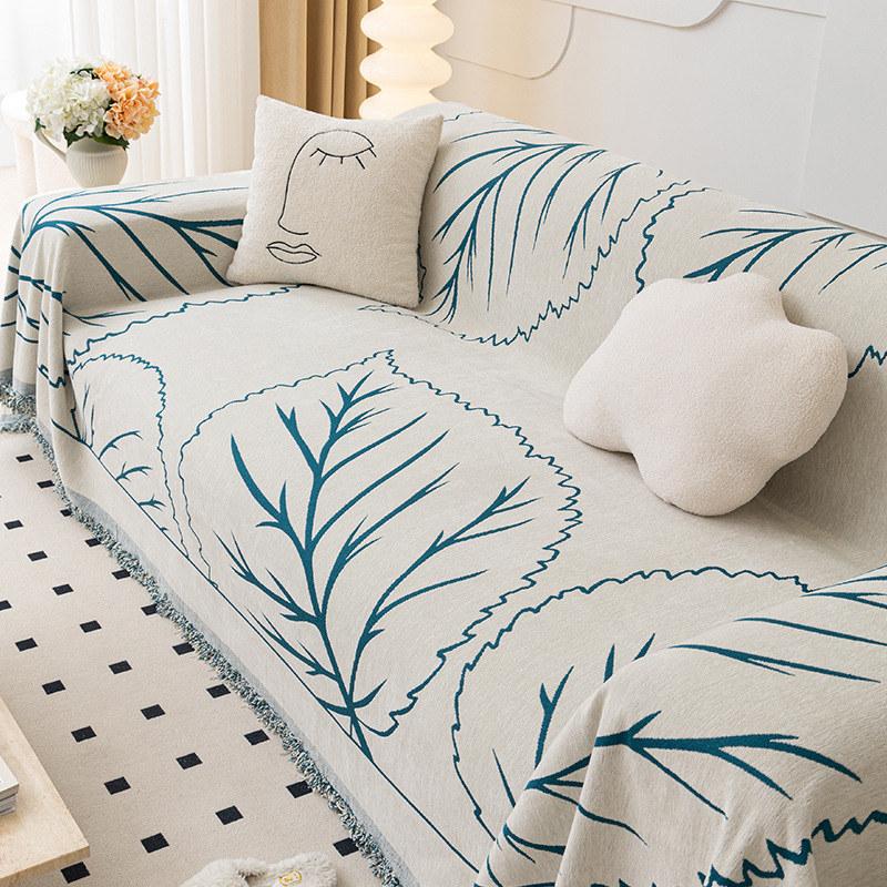 Modern Chenille Zebra Pattern Sofa Towel Furniture Cover 4 Seater Sofa Throw Blanket Couch Armchair Slipcover All-season