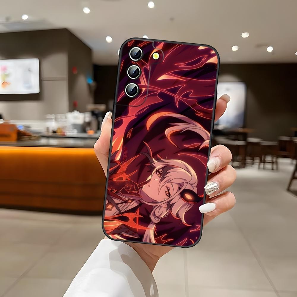 Игры Genshin Impact Чехол для телефона Задняя крышка для Samsung S24 Ultra S22 S23 S20 Fe S21 Plus Galaxy A54 A34 A24 A53 M54 Note 20