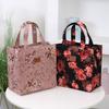 Vintage Large Capacity Handbag with Lunch Box Storage Bag for Work Commuting Shopping Portable Mother Cloth Tote Bag