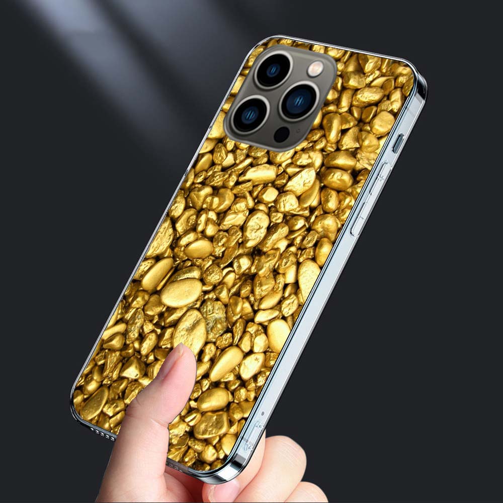 Чехол для телефона 'Золотой слиток Богатство и Финансы' Для Iphone 16E 15 Pro 14 Plus 17E 16 17 Pro Max Air 11 12 13 Mini Ударопрочный Capa Милый