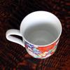 В Kutani ware Seikou Kiln Mug Red Емкость 250 куб. см Фарфор Сделано в Японии (Ограниченный запас) Цветочный SK-190