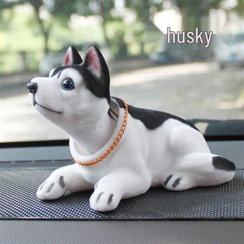 Милый мультяшный песик-бобблхед для украшения интерьера автомобиля