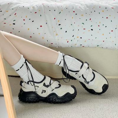 Толстые подошвы Baotou римские сандалии женские летние уличные дышащие полые спортивные туфли с дырочками