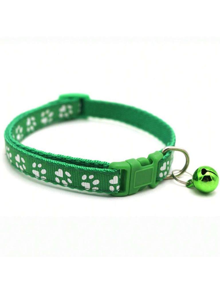 Colorful Pet Leash & Paw Print Collar Set for Dogs and Cats