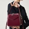 "Women's Genuine Leather Ear Hanging Commuter Crossbody & Handheld Bag - 2025 Spring/Summer Collection"