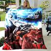 Мягкое плюшевое одеяло с рисунком японского аниме, фланелевое одеяло для гостиной, спальни, кровати, дивана, чехол для пикника, детское одеяло