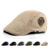 Cotton Berets Newsboy Caps for Men British Beret Women Embroidery Flat Cap Gatsby Painters Hat Driver Ivy Hat Gorro Hombre Boina