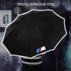 Car Umbrella With LED Flashlight Reflective Stripe Umbrella For BMW M E30 E39 E46 E90 E93 E60 F10 M5 M6 M7 X4 X5 X1 accessories GB1