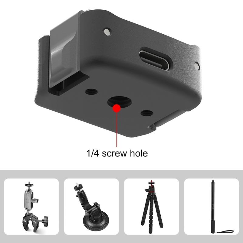 Зарядная база для Pocket 3 Type-C 1/4 Адаптер крепления Портативная подвесная камера для Pocket 3 Аксессуары Camra