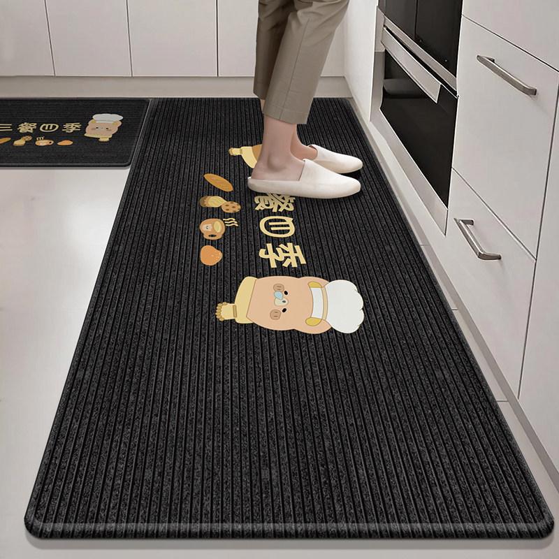 Kitchen Floor Mat - Anti-oil, Washable, Non-wearing Carpet Pad. Home Use. Absorbs Water and Oil. Resistant To Dirt. New Style.
