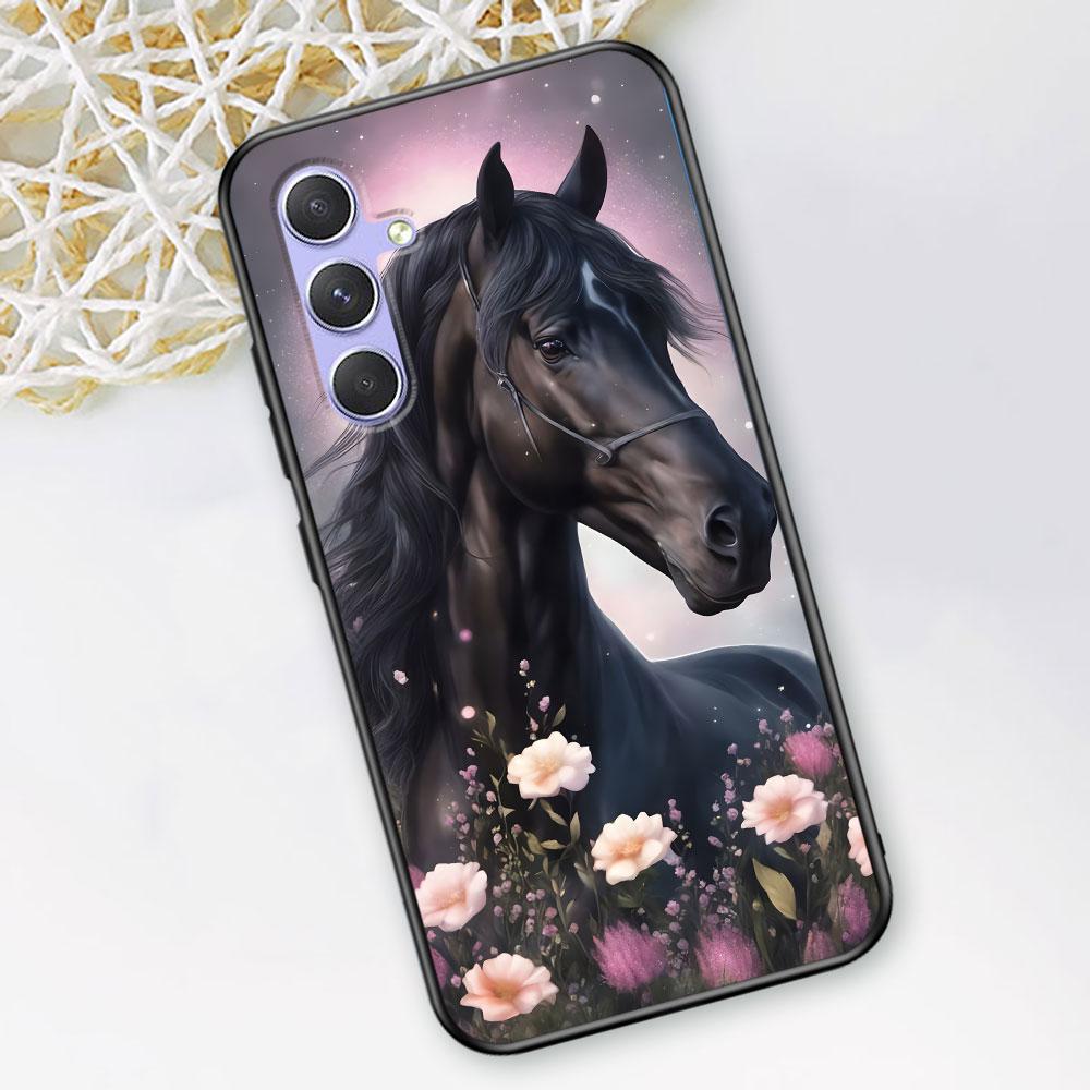 Чехол с лошадью для Samsung Galaxy A51 A53 A54 A31 A52 A12 A13 A21s A22 A32 A11 A22 A33 A41 A52s A73 A14 A24 ТПУ Чехол для телефона