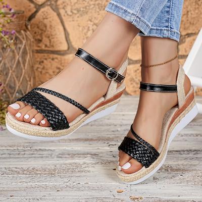 Модные женские сандалии Новые сандалии с круглым носком на плоской подошве Удобная повседневная обувь на лето Модные повседневные легкие сандалии с открытым носком для женщин