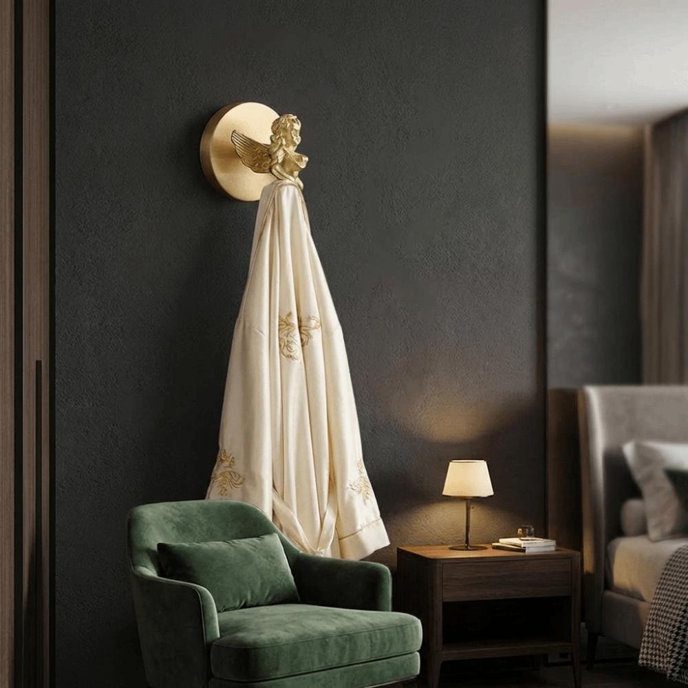 High-Quality Brass Brass Wall Hooks Durable Construction Wall Mounted Hangers Home Decoration