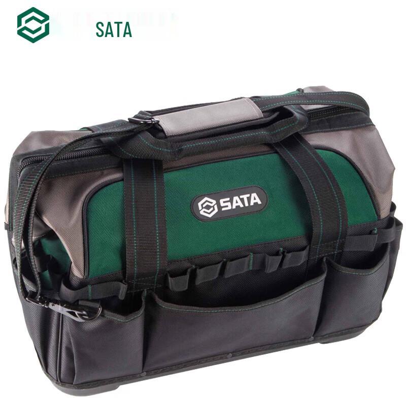 SATA 95195 Профессиональная пластиковая сумка-органайзер для инструментов с дном