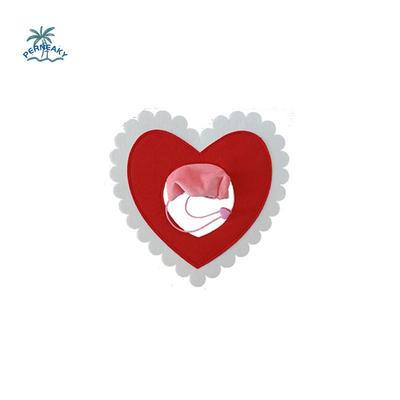 Creative Heart Shape Cat Dogs Hat Cute Comfortable Dog Cosplay Hat Soft Pet Accessories Puppy Love Hat Valentine's Day