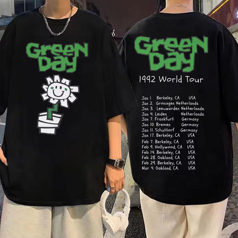 2026 Punk Rock Band Green Day Dookie Graphic T Shirts Unisex Women Gothic Vintage Short Sleeve Tshirt Fashion Casual Tshirts Ins