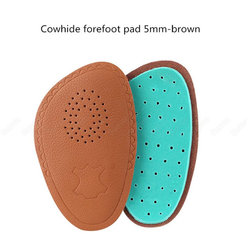 Кожаные стельки размером в полметра для передней части стопы, амортизирующие вставки, нескользящая дышащая обувь, подошва, подушка на высоком каблуке, регулируемый размер