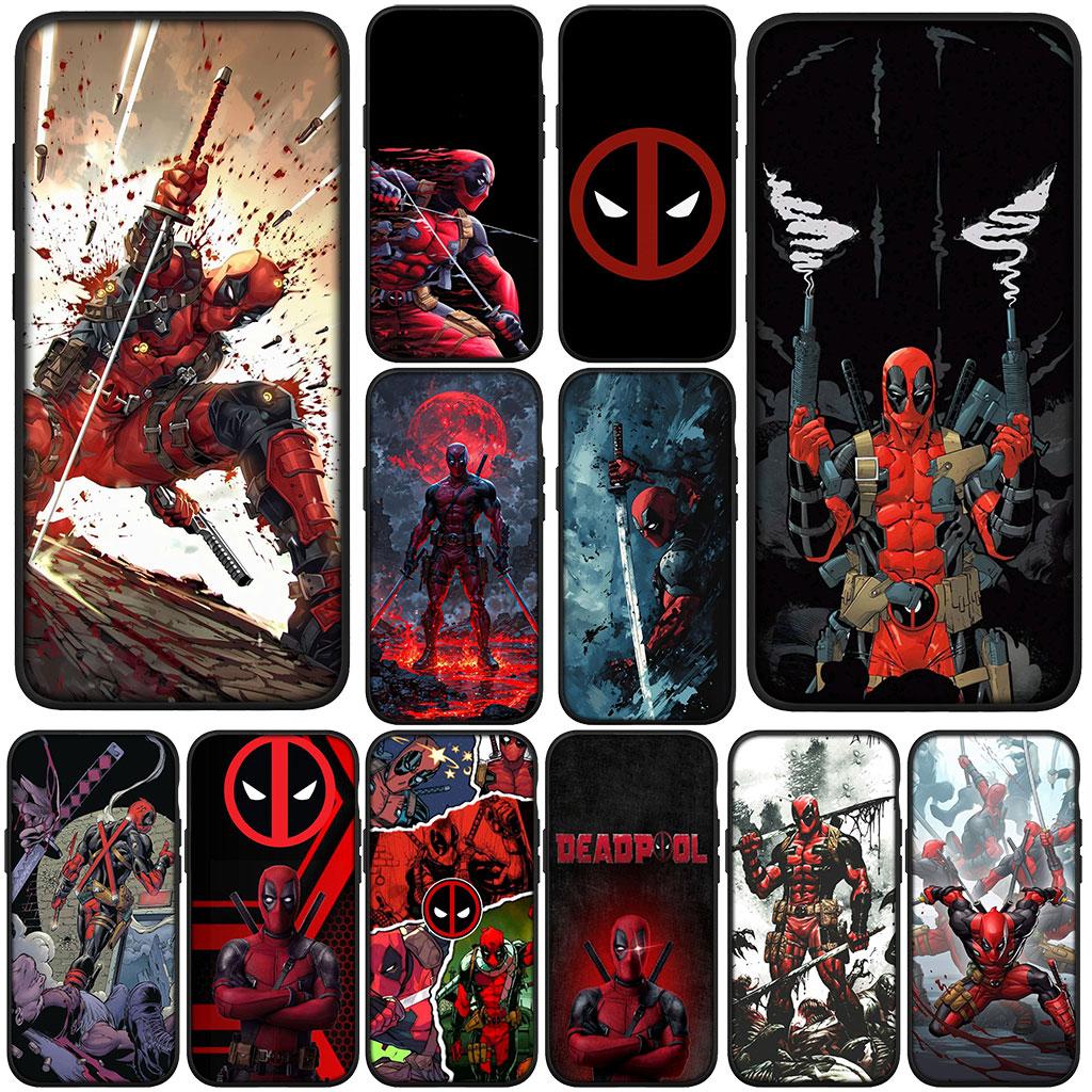 Чехол для телефона Deadpool Marvel для Apple iPhone 16 15 14 11 Pro Max 7 8 Plus SE2 SE3 SE 2022 2020