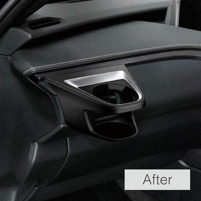 Tsuchiya Yac Lexus UX 10 Series Vehicle-Specific Air Conditioner Drink Holder - Passenger Side - Black - SY-L6