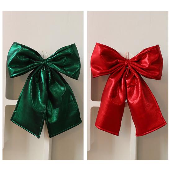 Christmas Bow Decoration Velvet Tree Topper Bow for Christmas Tree Wreath Home Room Wall Backdrop Decor