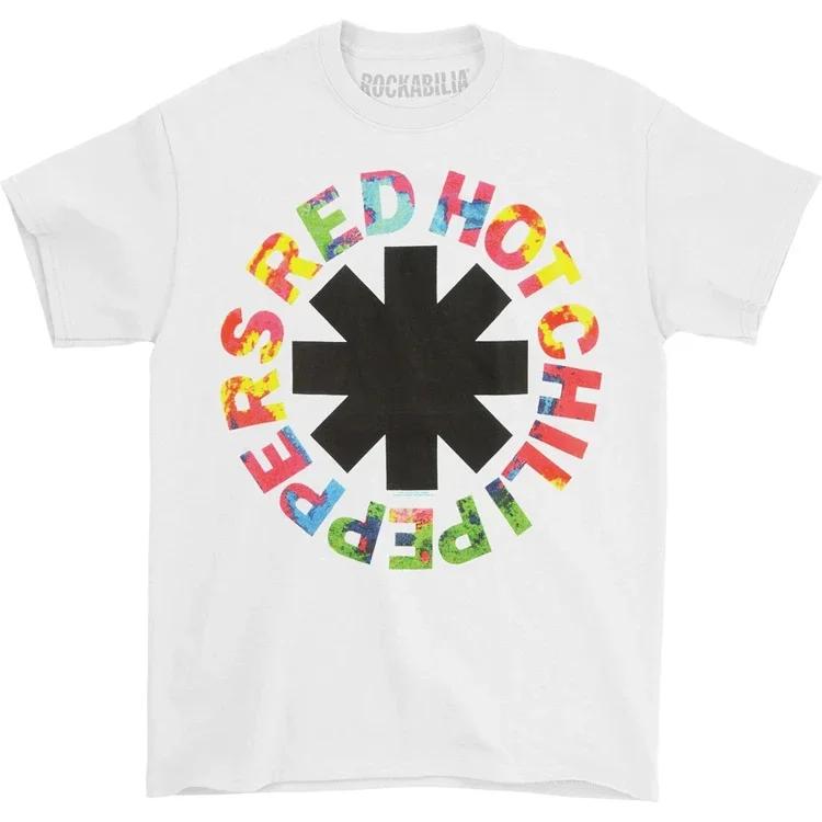Повседневные футболки Red Hot Chili Peppers Крутые Забавные Мужские Женские Хлопок Короткий Рукав Оверсайз Уличная Одежда Дети Мальчик Девочка Летний Топ