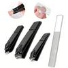 1-5pcs Nail Clippers Stainless Steel, Sharp Edge Fingernail And Toenail Clipper Cutter, Nail File, Thick Nail Trimmer