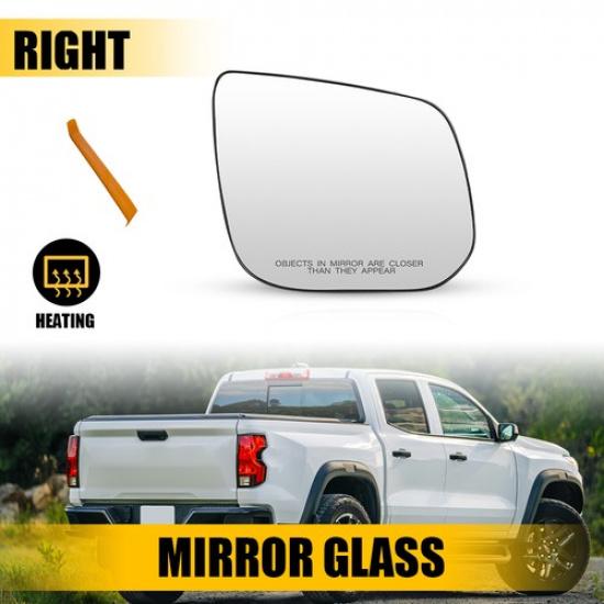 Mirror Glass For 2015- Chevrolet Colorado Base Dirver Passenger Side Heated