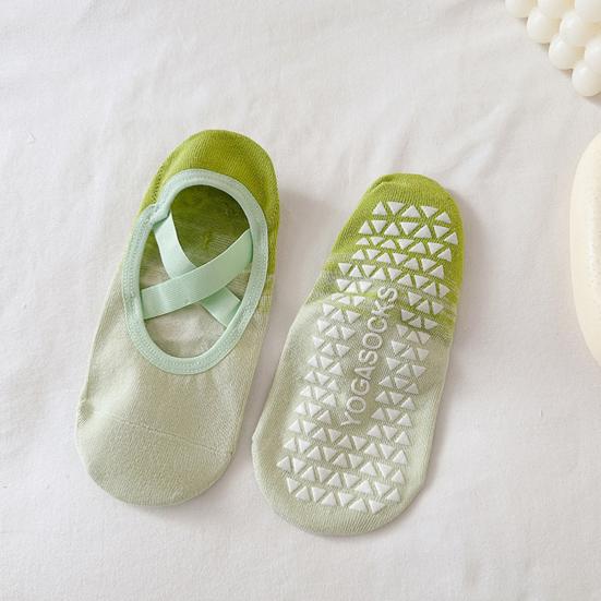 Градиентные носки No Show для женщин с противоскользящим силиконовым покрытием, носки для йоги, невидимые носки-лодочки с низким вырезом для фитнеса, танцев в помещении, спорта