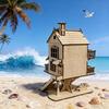 1 Деревянный 3D-пазл Домик СДЕЛАЙ САМ Деревянная сборка Миниатюрный Креативный Праздничный Декор Подарок Идеально для Семейной сборки