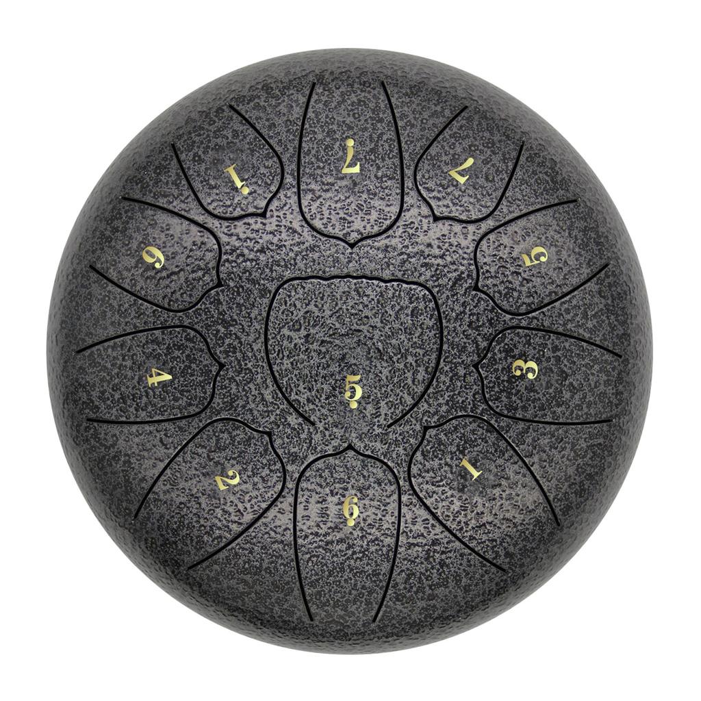 6 Inch Steel Tongue Drum 11 Notes Handpan Drum with Drum Mallet Finger Picks Percussion for