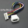 1PCS USB-C Socket Female Head 2/4/6P Type-C With Buckle High Current Fast Charging Desk Lamp Electric Vehicle Car USB Connector