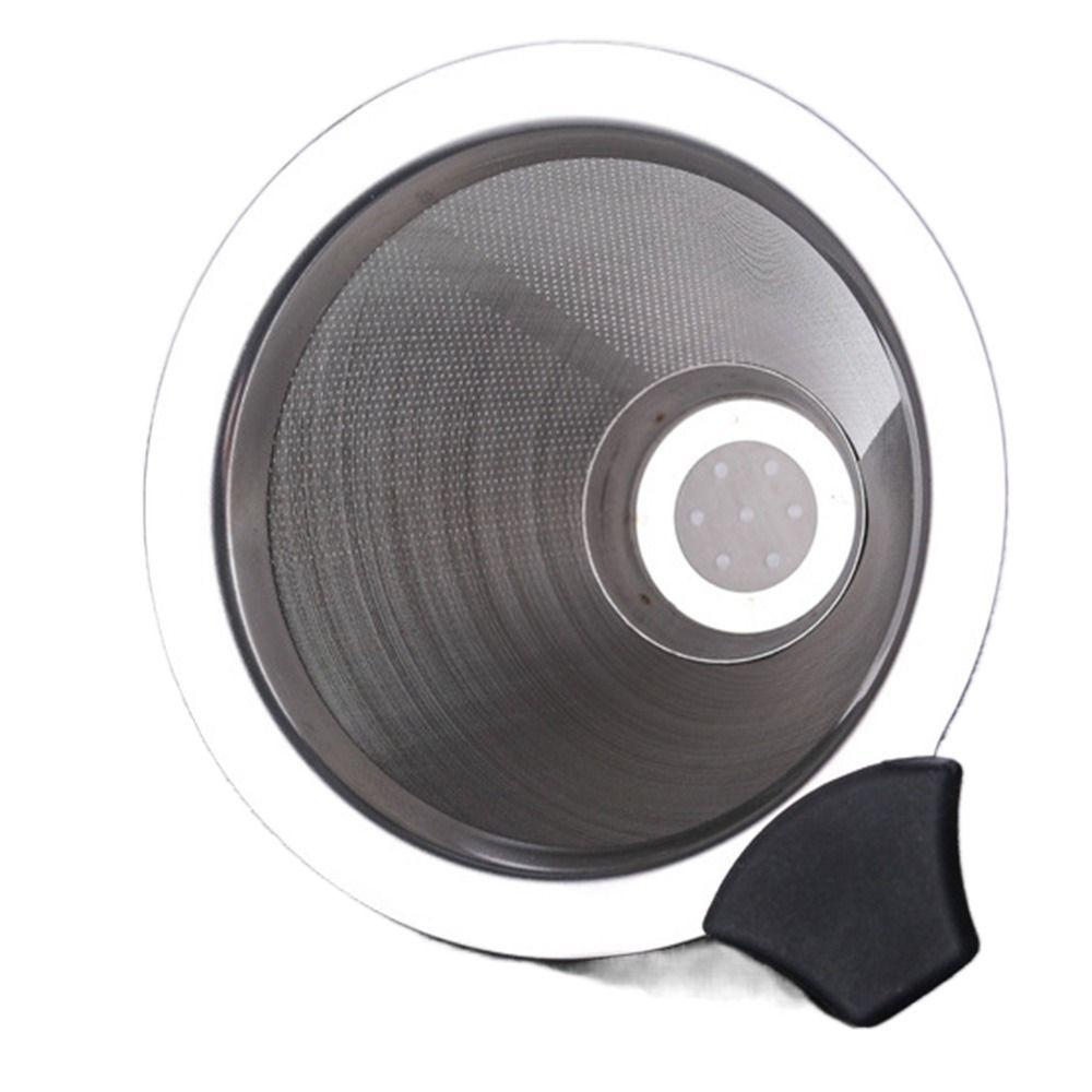 Reusable Drip Coffee Brewer Stainless Steel Glass Carafe Pot Unbreakable Conical Filter  Camping