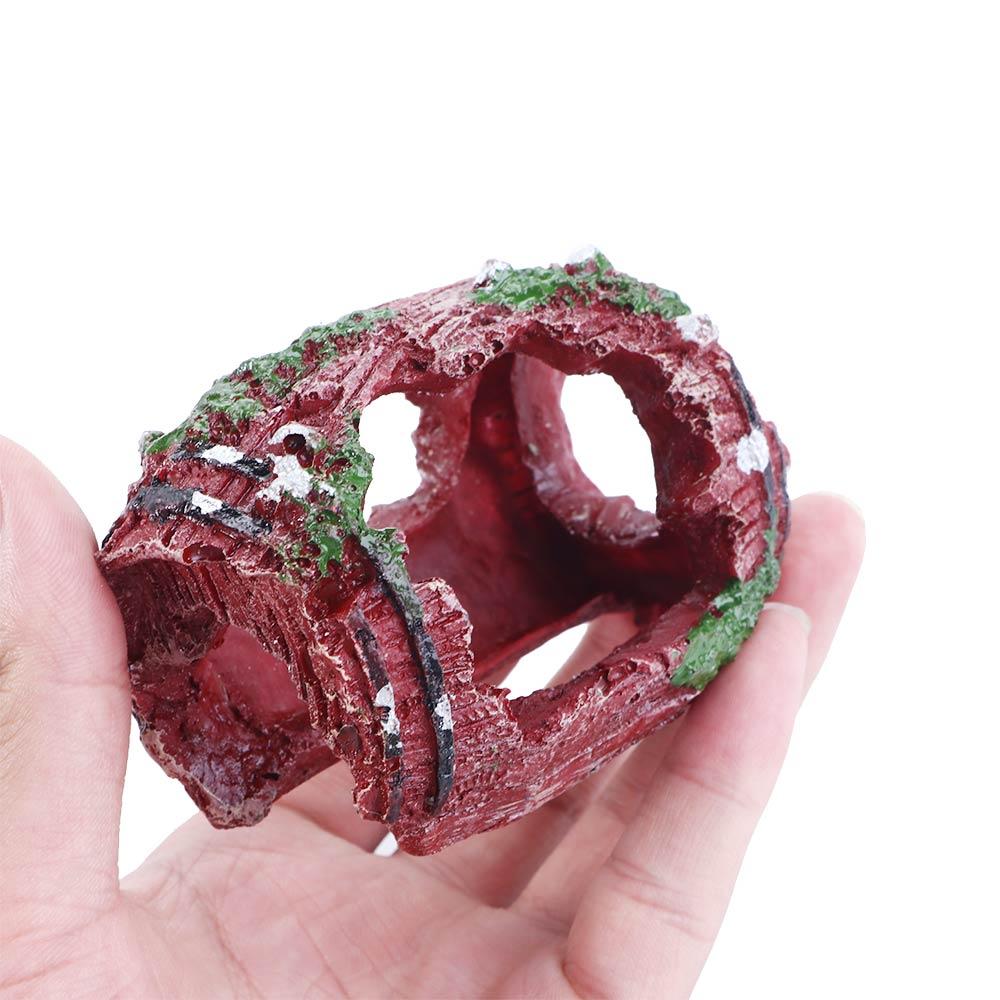 Фон Рыбное убежище Изделия ручной работы Сломанная бочка Украшения для аквариума Украшение для аквариума