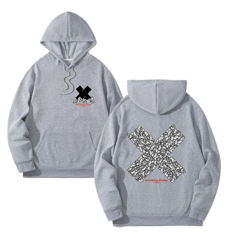Толстовка унисексXPLR Hell Week Bones Merch Толстовки с капюшоном Зимняя милая уличная одежда с капюшоном с длинным рукавом Новый свитшот с логотипом Y2K