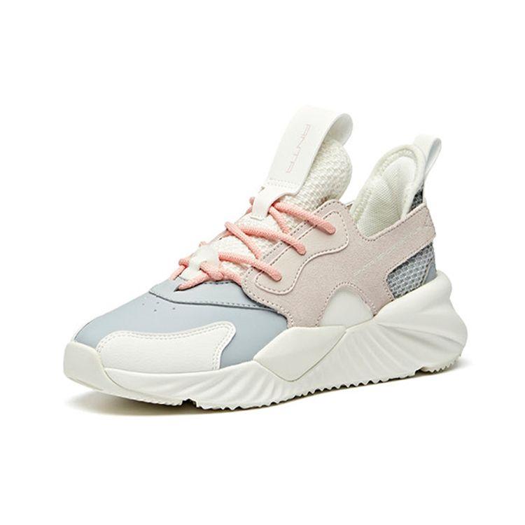Anta Lifestyle Series Low-Top Dad Shoes Women Sneakers Gray Pink White 922018803-1
